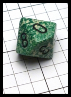 Dice : Dice - 10D - Chessex Green Speckle and Black Numerals - POD Aug 2015
